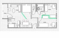 Káposztásmegyer eladó 4 szintes ház 2. emeletén egy 55m2-es 1+2 félszobás lakás - Kép: 2162 