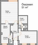 Eladó Zuglóban egy 51m2-es két szoba étkezõs 51m2-es lakás - Kép: 2333 
