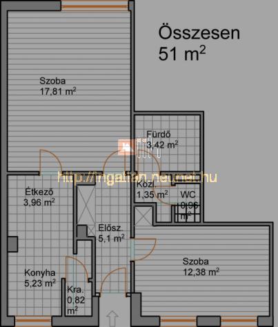 Zuglban elad egy 51m2-es sszkomfortos tkezs 3. emeleti laks 5 szintes tglahzban - Kép: 2436 