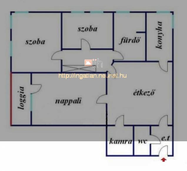 Debrecen 74m2-es 3 szobs trsashzi laks elad Szoboszli ton - Kép: 2551 